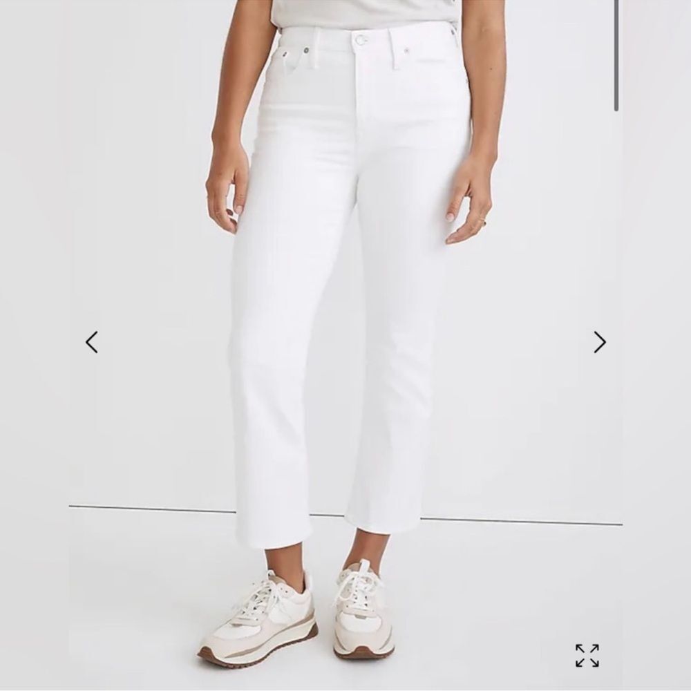 Madewell White Cali-Demi Boot Pants Size 29 Petite